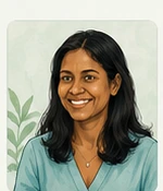 Illustrated portrait of Jeanine
